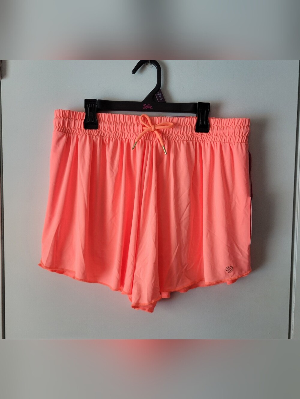 Justice Coral Flutter Shorts